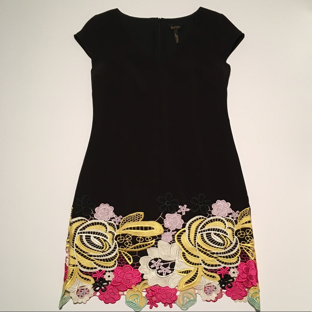 Laundry by Sherri Segal Floral Blossom Sheath ,                      Dress Black